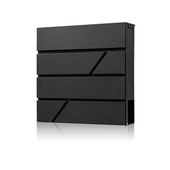 Wall Mounted Letterbox Key Lock Slash Mailbox