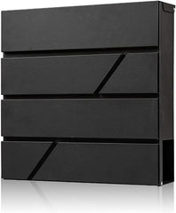 Wall Mounted Letterbox Key Lock Slash Mailbox