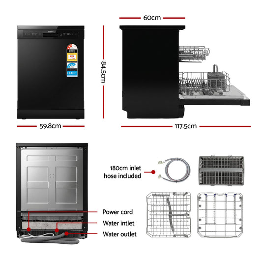 Devanti 12-Place Dishwasher - 55cm