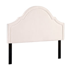 Bed Headboard Queen Velvet Beige