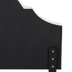 Bed Headboard Queen Velvet Beige