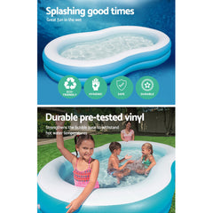 Bestway Inflatable Kids Pool 262x157x46cm 544L