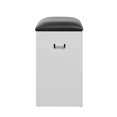 Front-Folding Shoe Rack Cabinet White