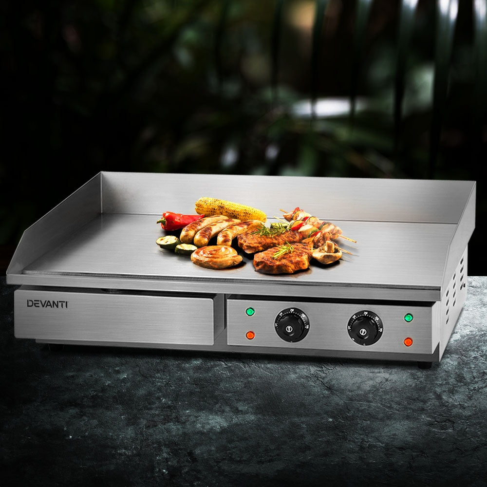 Devanti 73cm Commercial Electric Griddle