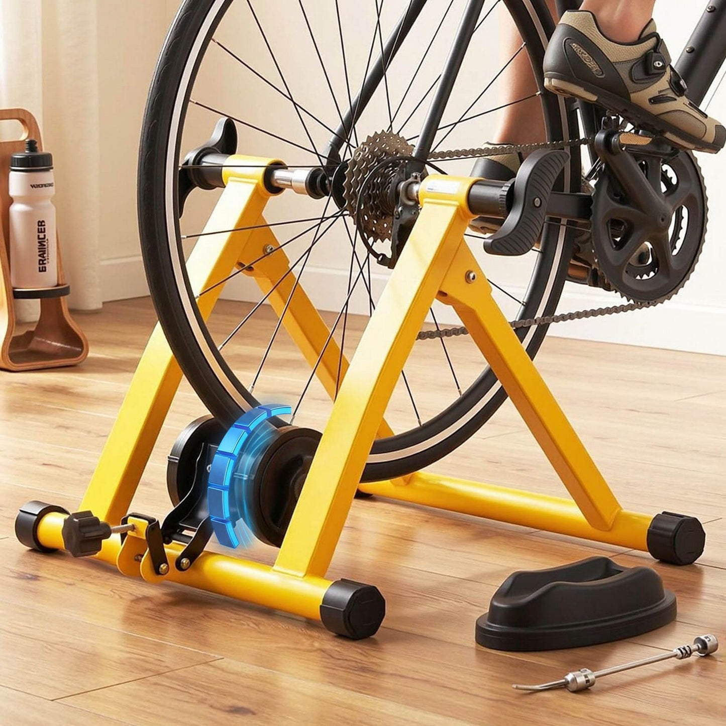 Everfit Bike Trainer Stand - Yellow