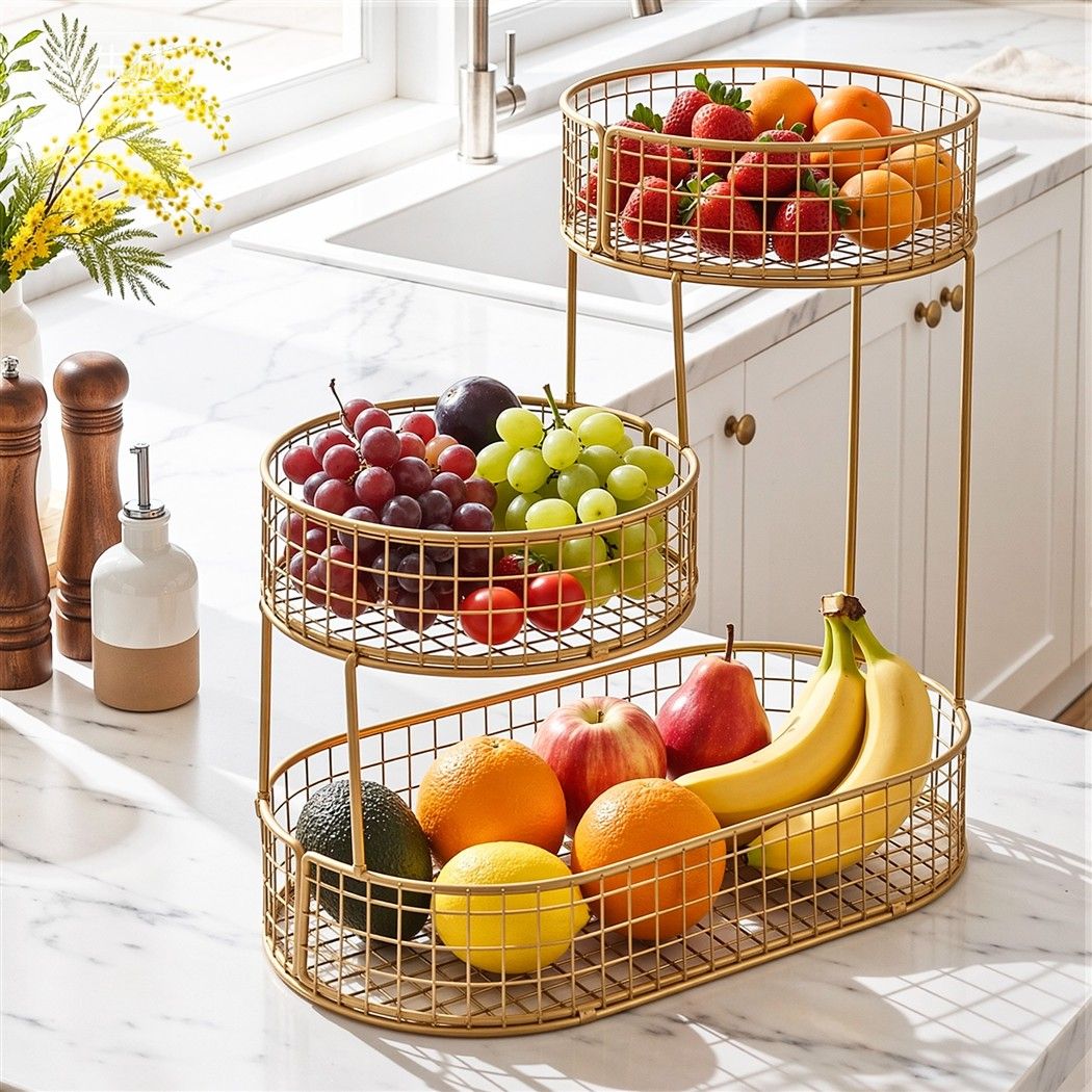 5-Star Chef Fruit Basket Bowl - Green