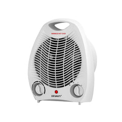 Devanti 2000W Electric Fan Heater - Rapid Heating, 3 Modes, Compact & Portable with Safety Features