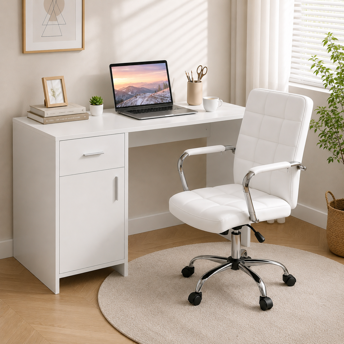 Artiss Office Desk & Chair Set - 100cm