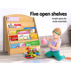 Kids Bookshelf Oak