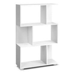 Designer Bookshelf 3 Tiers White
