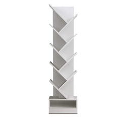 Tree Bookshelf 9 Tiers White