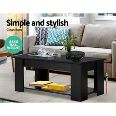 Lift-top Coffee Table Black