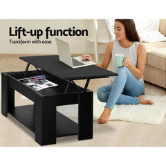 Lift-top Coffee Table Black
