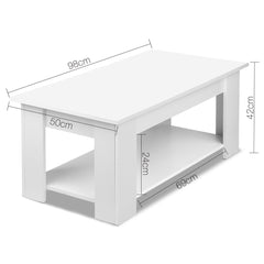Lift-top Coffee Table White
