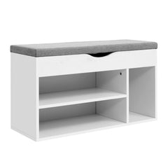 Shoe Rack Bench Shoe Cabinet White