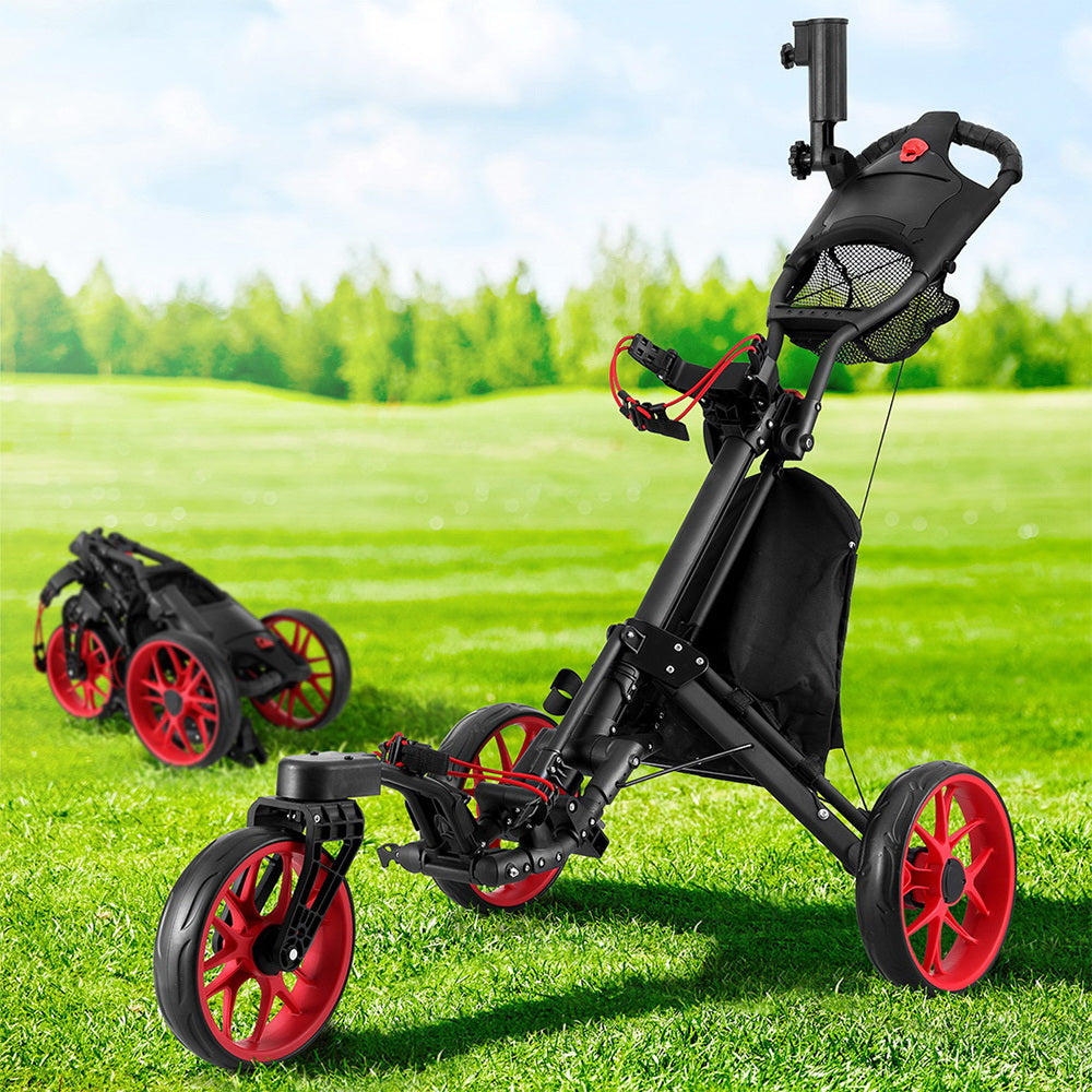 Everfit Foldable Golf Buggy Trolley