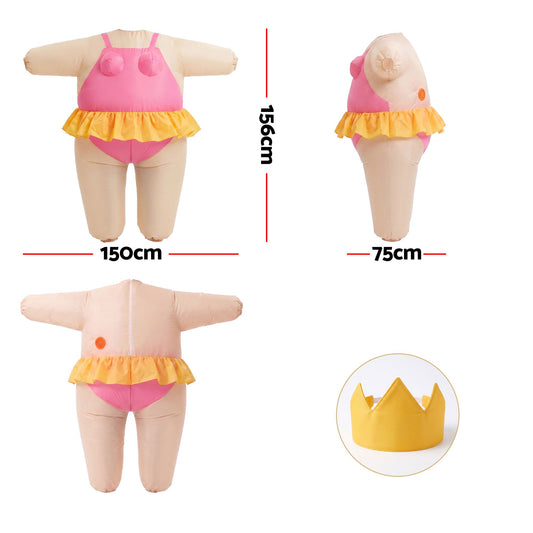 Inflatable Fat Suit Costume - Pink