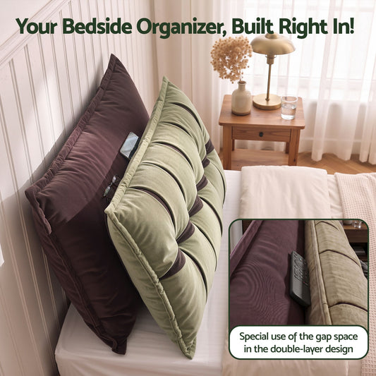 Giselle Bedding Headboard Reading Pillow - Queen