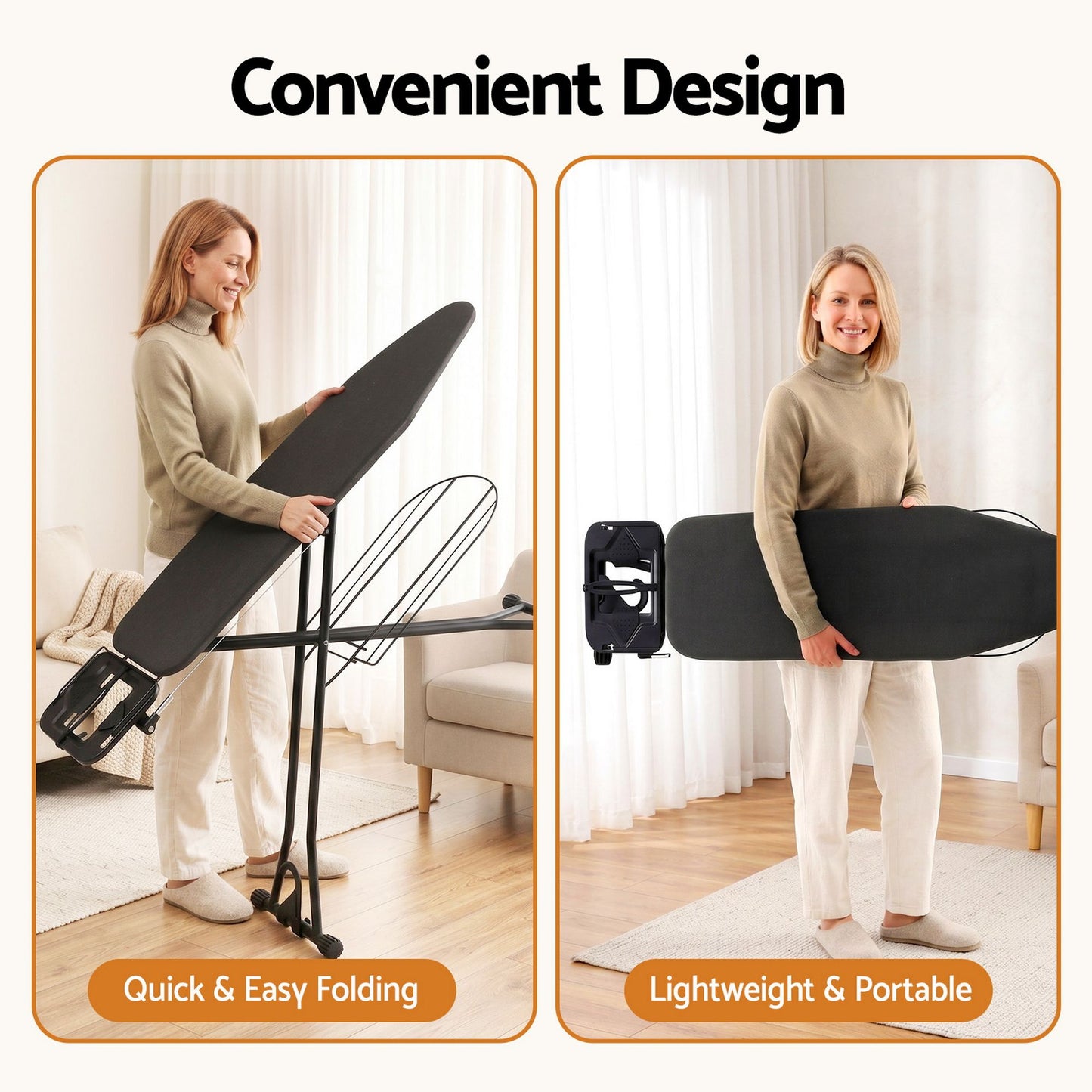 Artiss Foldable Ironing Board with Iron Rest