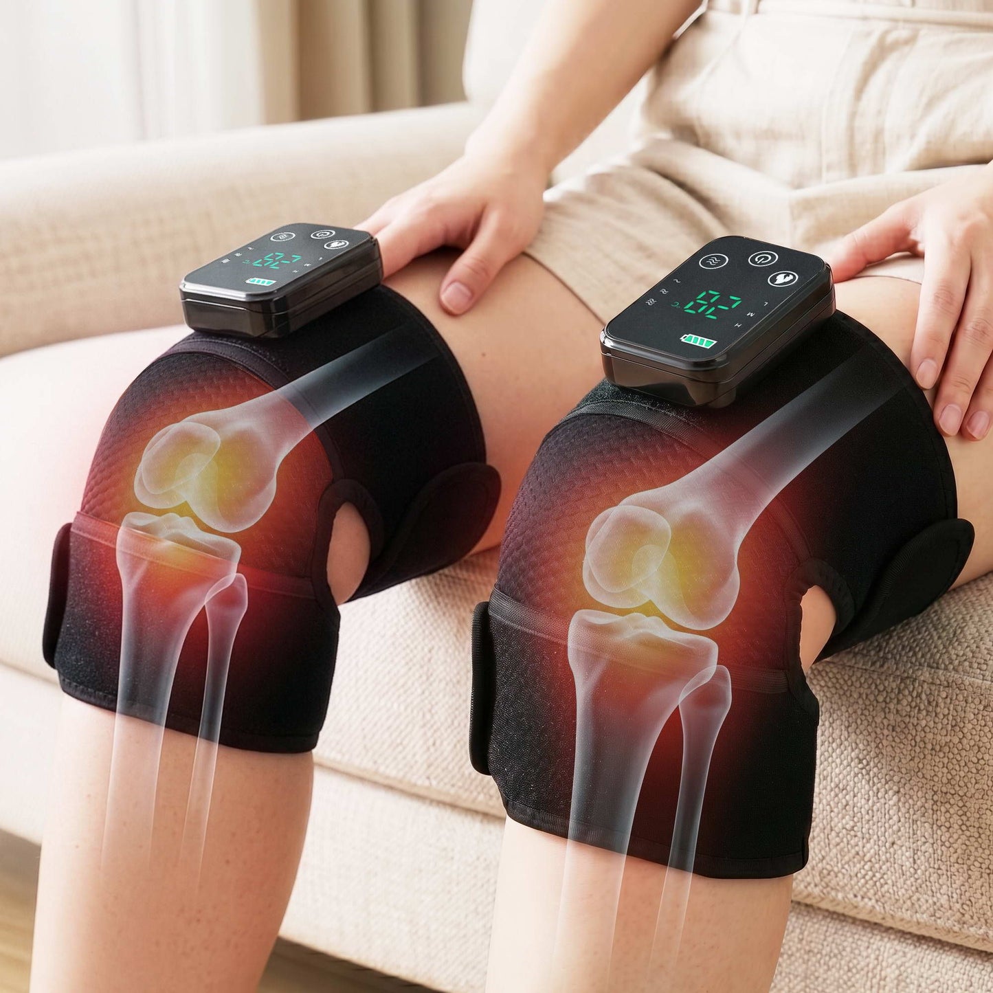 Livemor Heated Knee Massager - 2 Pack