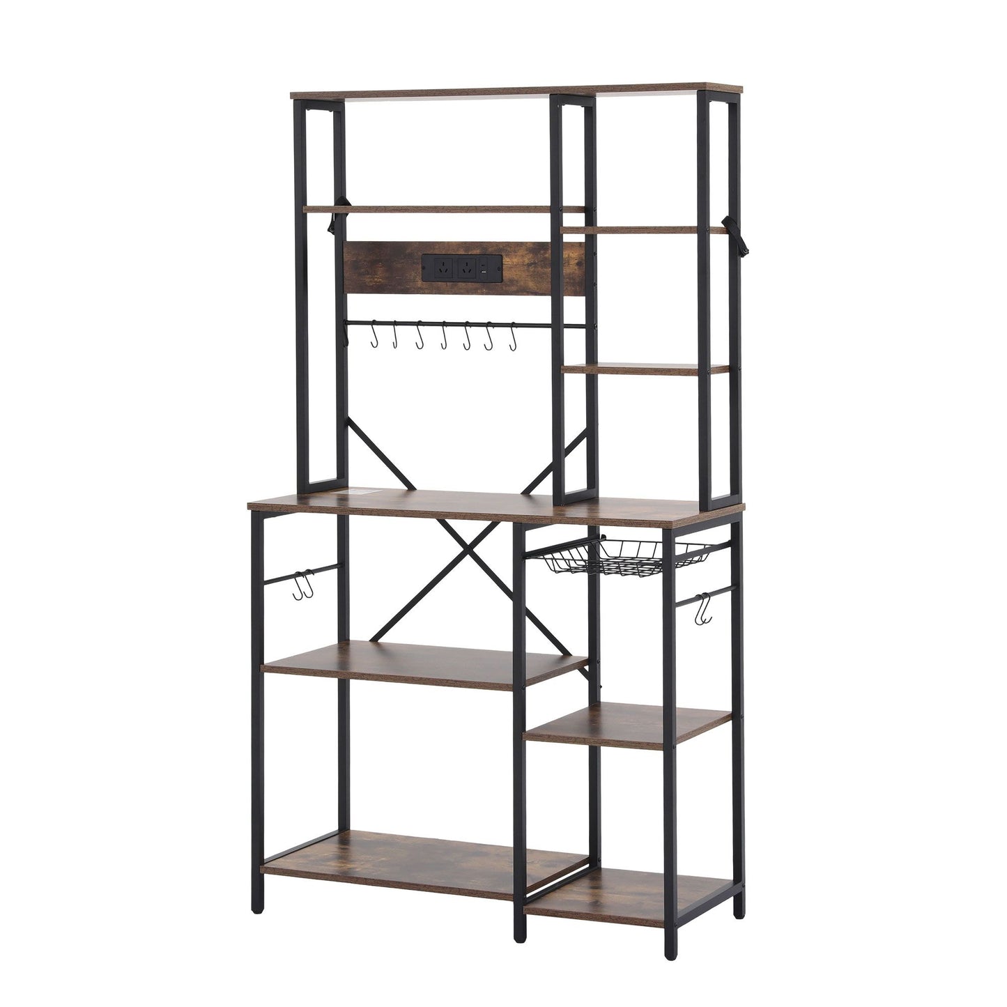 Artiss Kitchen Rack with Power Outlets - 96cm