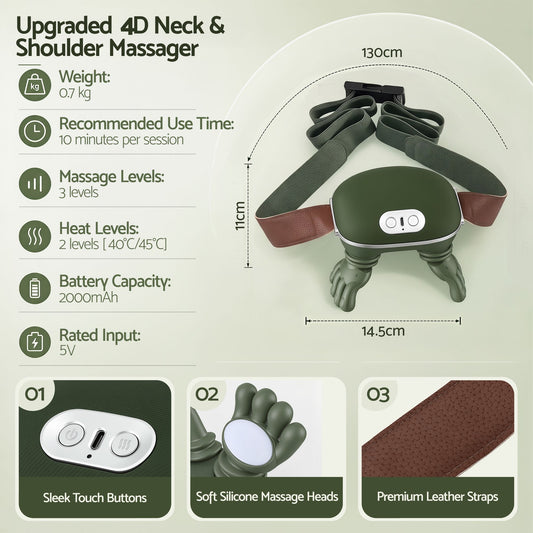 Livemor Cordless Heated Neck Massager