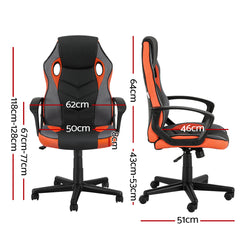 High Back Gaming Office Chair Computer Chairs Orange