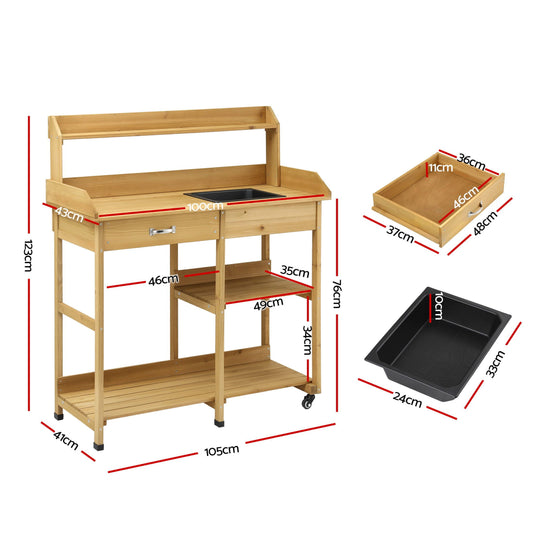 Gardeon Wooden Garden Potting Bench