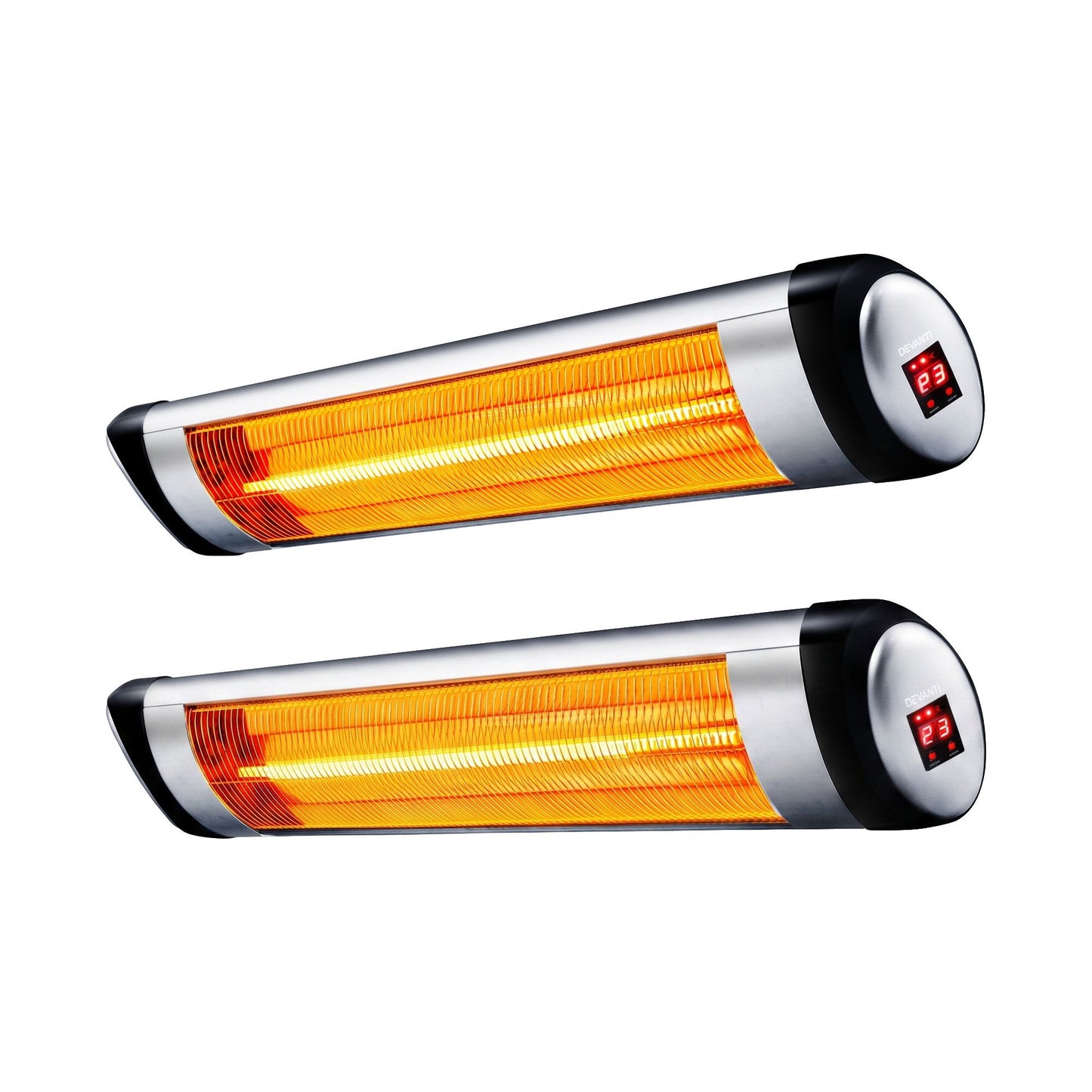 Devanti 2 Pack Outdoor Radiant Heaters - 1500W