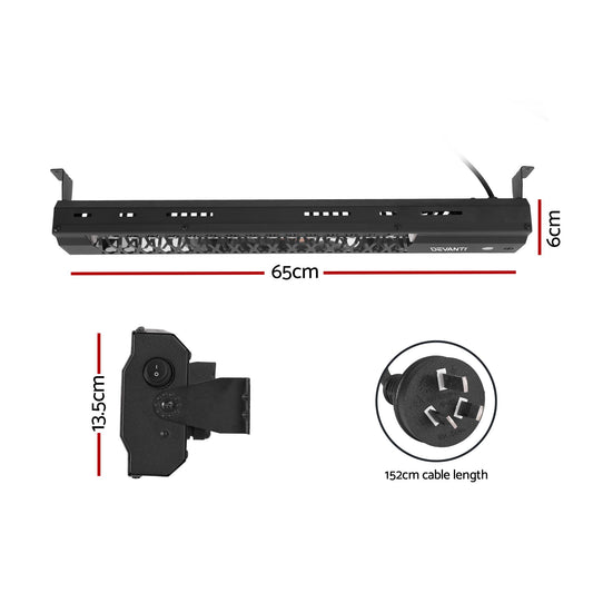 Devanti 2 Pack Outdoor Radiant Heaters - 2000W