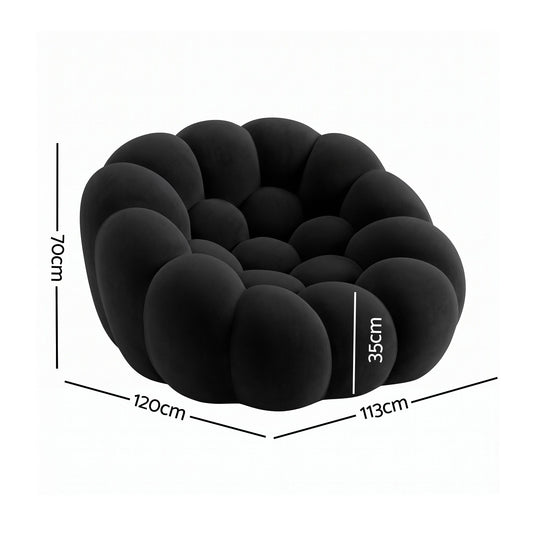 Artiss Bubble Floor Sofa - Grey