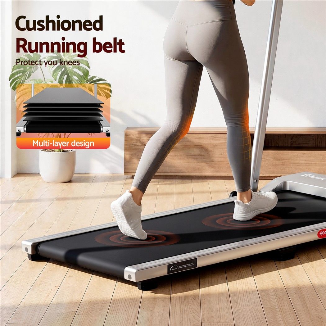 Everfit 3-in-1 Under-Desk Walking Pad Treadmill - Silver