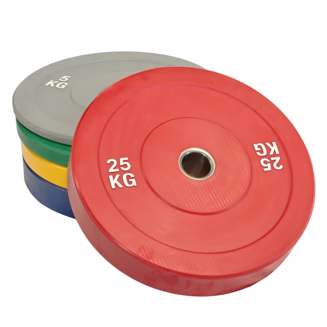 Weight Plate Tree Rack with 150kg Bumper Plate Set