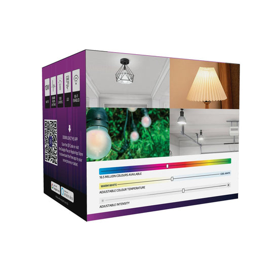 Connect Smart 4-Pack B22 RGB LED Light Bulbs