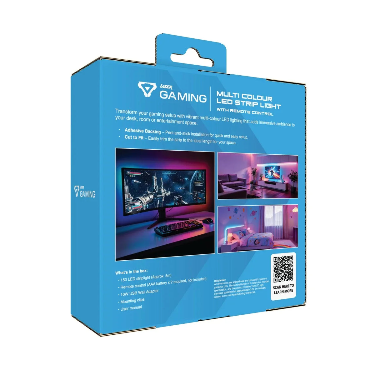 Laser RGB LED Strip Light - 5m with Remote