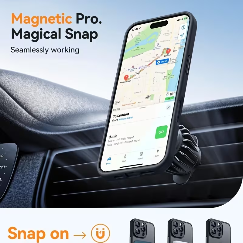 iPhone 16 Plus - High-end Magnetic Silicone Protective Case | Matte Semi-transparent Design | Anti-drop and Anti-scuff | Strong Magnetic Adhesion | Lightweight and Comfortable Feel