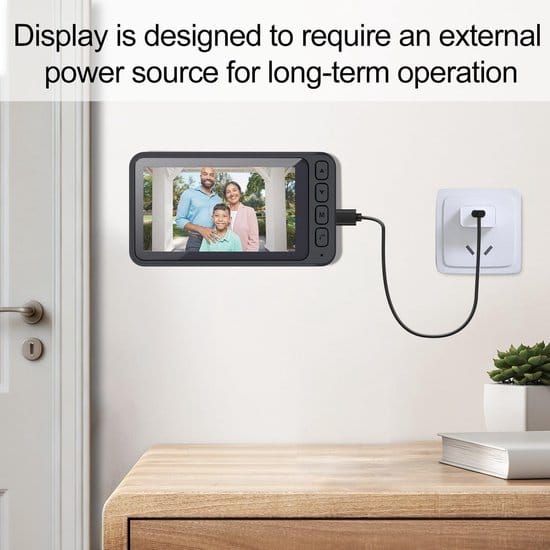 Wireless Video Doorbell with 4.5-inch Screen