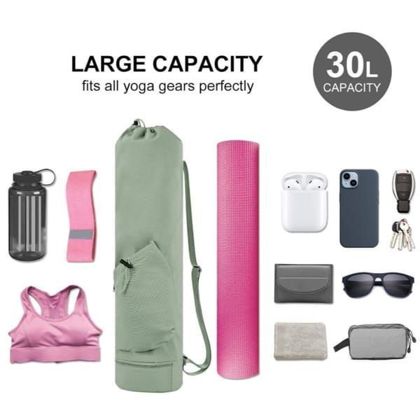 Yoga Mat Bag - Beige Black