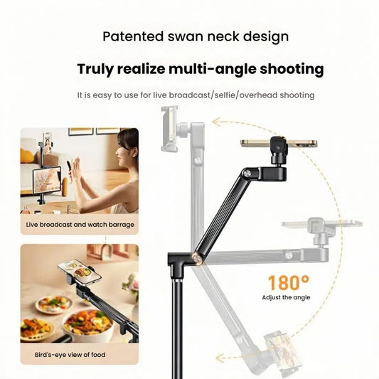 Floor Phone Tripod Stand with Remote