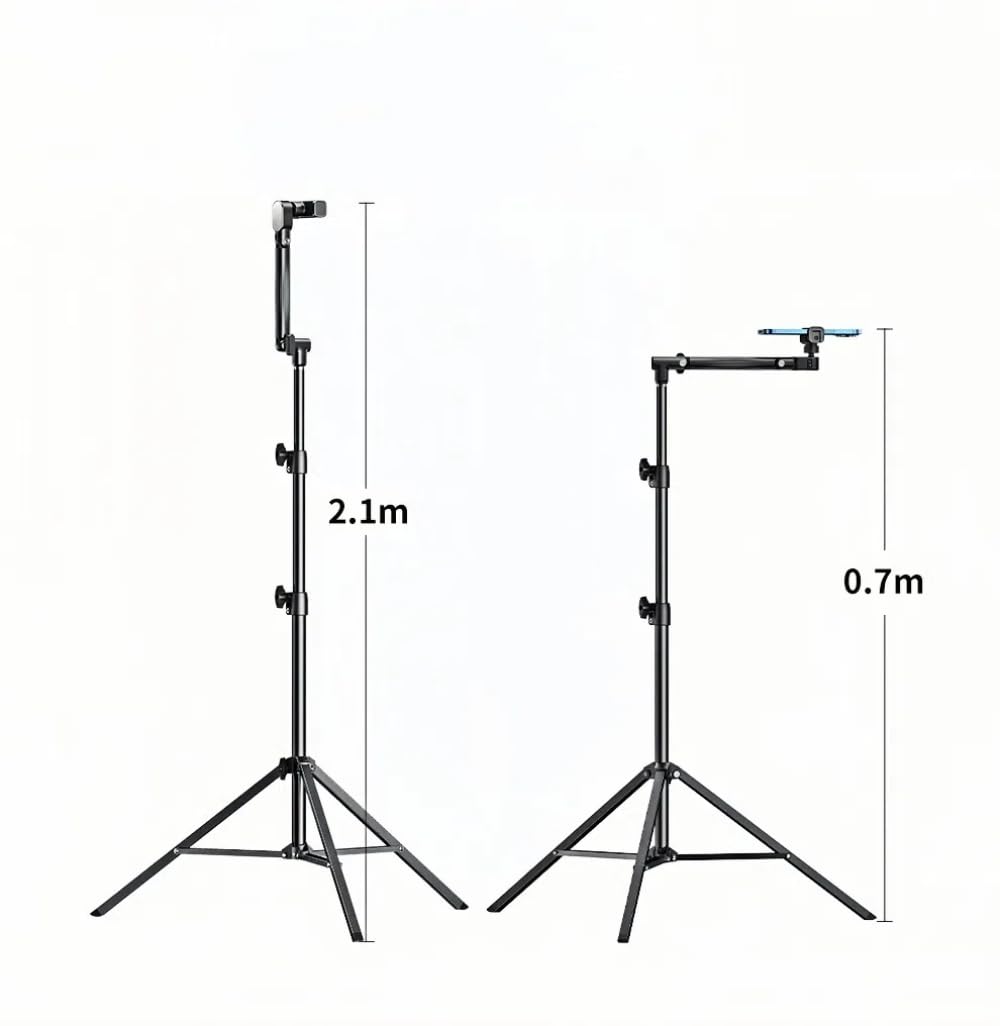 Floor Phone Tripod Stand with Remote