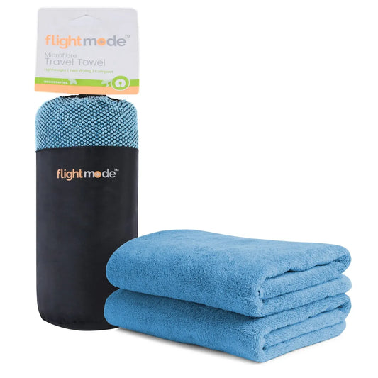 Microfibre Travel Towel - Blue - 75 x 130cm