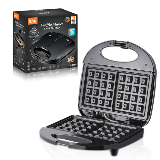 RAF 750W Waffle Maker