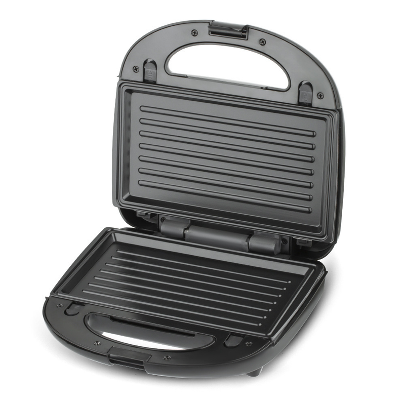 RAF R.214 Multi-functional Breakfast Maker 750W Double Sided Grill, 3 Interchangeable Plates for Sandwich/Waffle/Steak, Non-Stick Coating Wide Voltage 110-220V Household Electric Press Grill