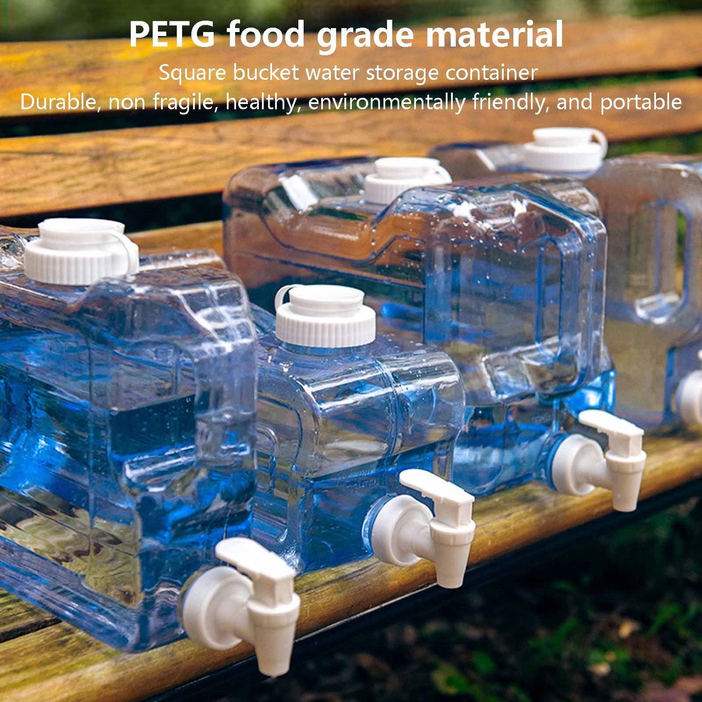 Fridge Water Dispensers Bottle with Leak-proof Spigot and Convenient Handle Plastic Cold Juice Beverage Dispenser Jug for Party
