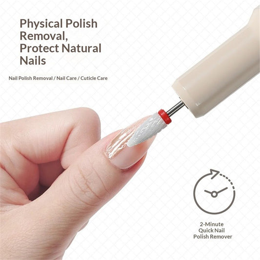 White Electric Nail Drill Kit