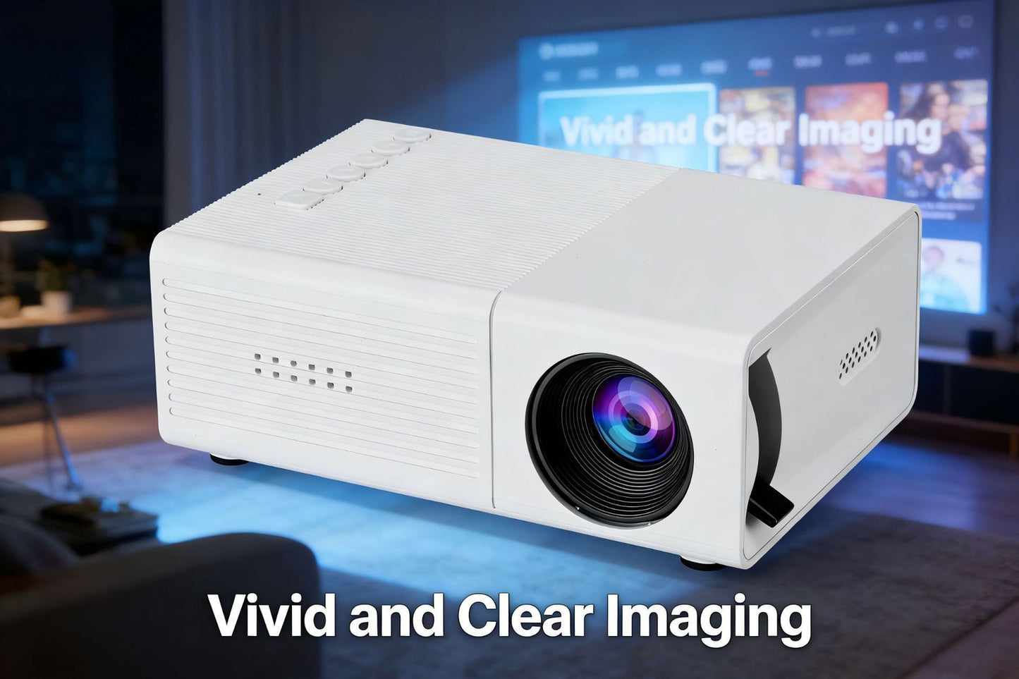 White M3S Mini Projector 1080P AU Plug