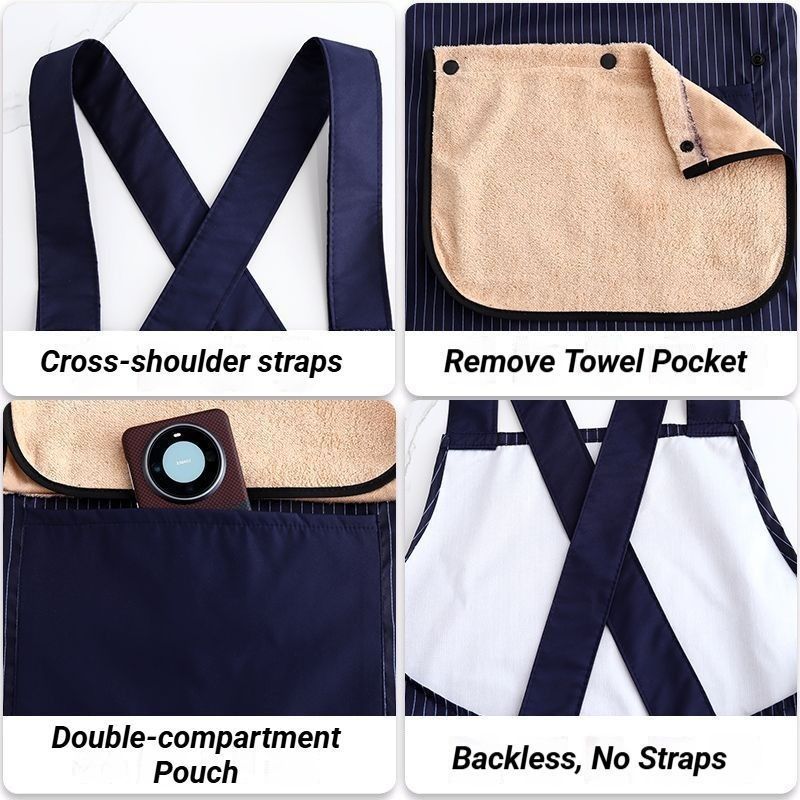 Waterproof Aprons 2 Pack - Black