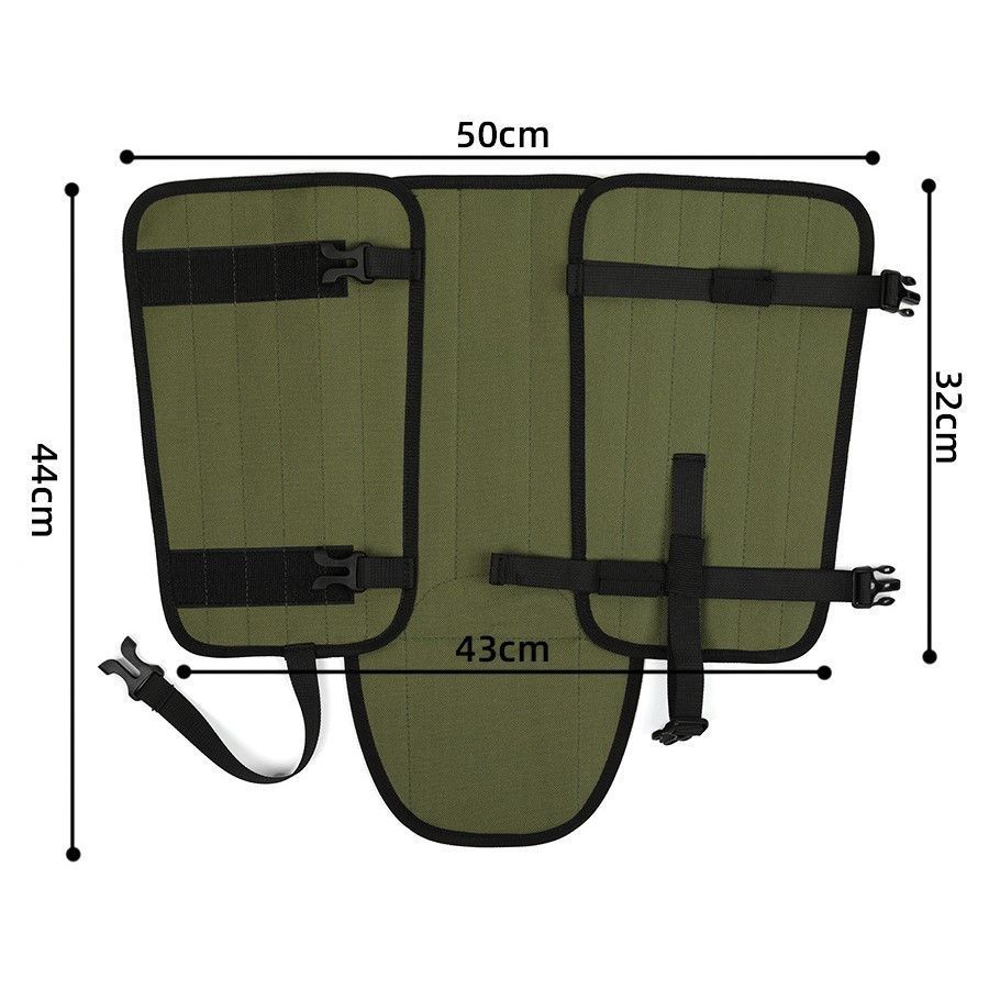 Outdoor Snake‑Bite Proof Leg Gaiters Khaki 1 Pair, Anti‑Scratch Knee Protective Cover For Hiking Camping, Snow‑Proof Shoe Leg Guard, Christmas Wilderness Trekking Safety Gear