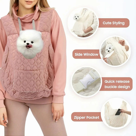 Pink Front-Facing Pet Carrier Backpack