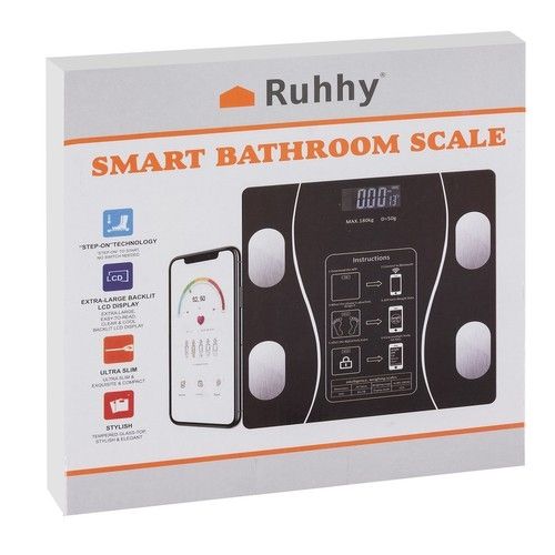Smart Bathroom Scale with Body Analysis, Black